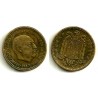 Estado Español. 1947*(19-53). 1 Peseta (MBC-) Excesos de metal en busto