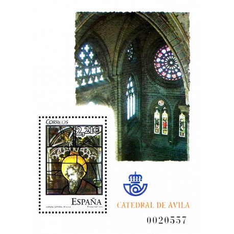 (4196) 2005. 2,21 Euro. Vidrieras de la catedral de Ávila