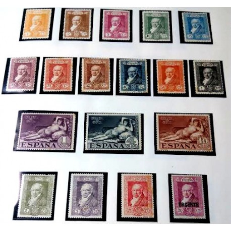 (499 a 515) 1930. Serie Completa. Quinta de Goya en la Expo de Sevilla