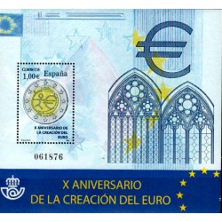 (4496) 2009. 1 Euro. X Aniv. de la creación del Euro
