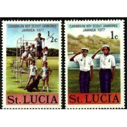 Santa Lucía. 1977. Serie Mini. Caribbean Boy Scout Jamboree Jamaica