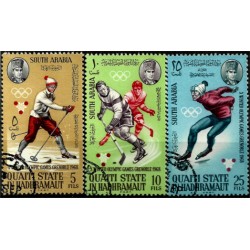 Arabia del Sur. Serie Completa. Juegos Olímpicos de Invierno 1968