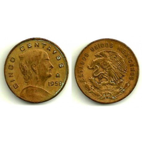 (426) Estados Unidos Mexicanos. 1958. 5 Centavos (BC)
