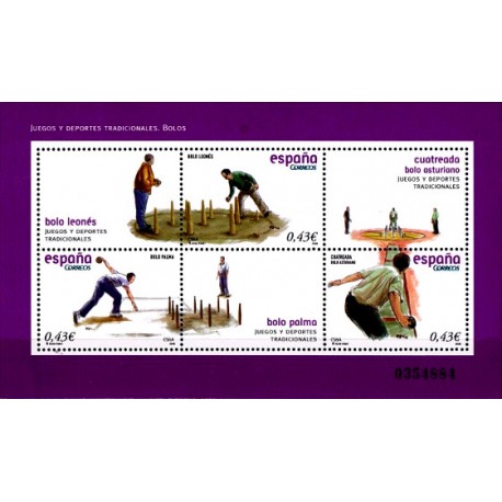 (4421) 2008. 3x 0,43 Euro. Juegos y deportes tradicionales