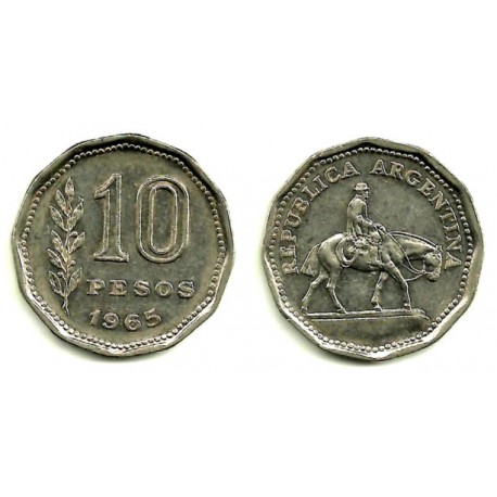 (60) Argentina. 1965. 10 Pesos (BC)