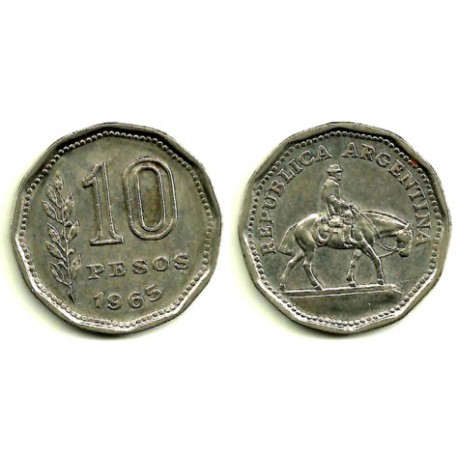 (60) Argentina. 1965. 10 Pesos (BC)