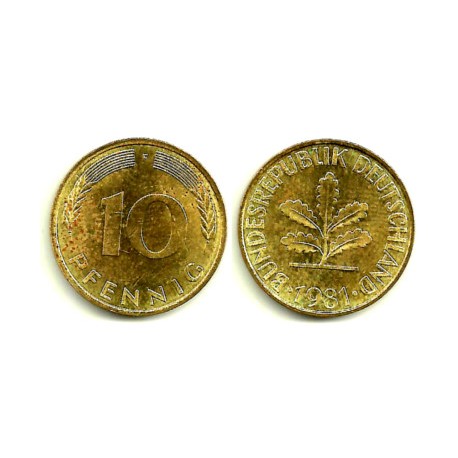 (108) Alemania. 1981(F). 10 Pfennig (EBC)