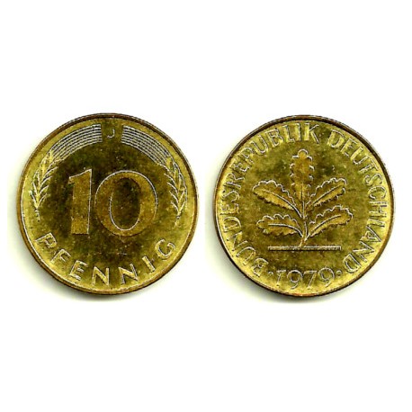 (108) Alemania. 1979(J). 10 Pfennig (MBC+)