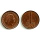 (180) Países Bajos. 1966. 1 Cent (MBC) Small