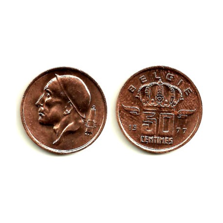 (149.1) Bélgica. 1977. 50 Cents (SC)