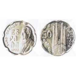 España. 1992. 50 Pesetas (SC) Sagrada Familia