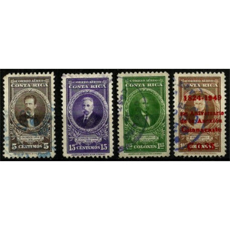 Costa Rica. 1948-49. Serie Mini. Correo Aéreo