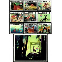 Grenada. 1980. Serie Completa. Navidad & Bambi