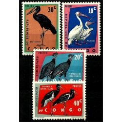 Congo. 1963. Serie Mini. Aves