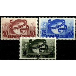 (1063 a 1065) 1949. Serie Completa. 75 Aniv. de la Unión Postal Universal