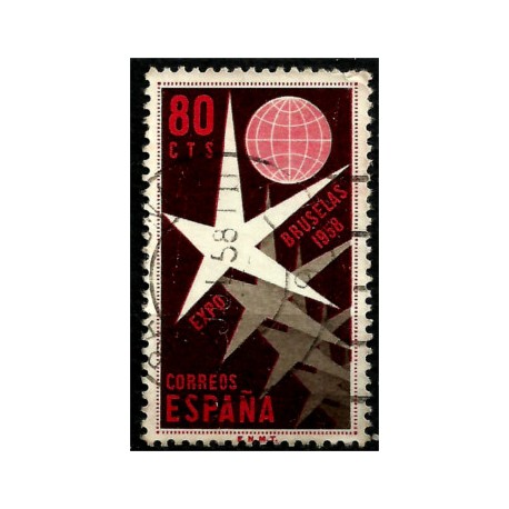 (1220) 1958. 80 Céntimos. Exposición de Bruselas