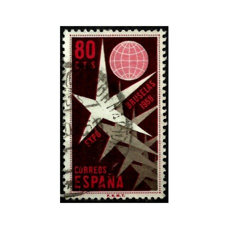 (1220) 1958. 80 Céntimos. Exposición de Bruselas