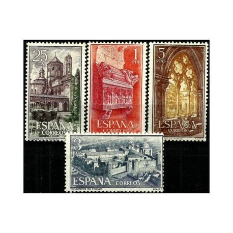 (1494 a 1497) 1963. Serie Completa. Real Monasterio de Santa María de Poblet