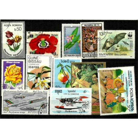 Lote de sellos de varios paises (12 uds)