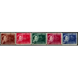 (244 a 248) África del Sudoeste (Actual Namíbia). 1953. Serie Completa. Elisabeth II y Flor