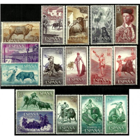 (1254 a 1269) 1960. Serie Completa. Tauromaquia