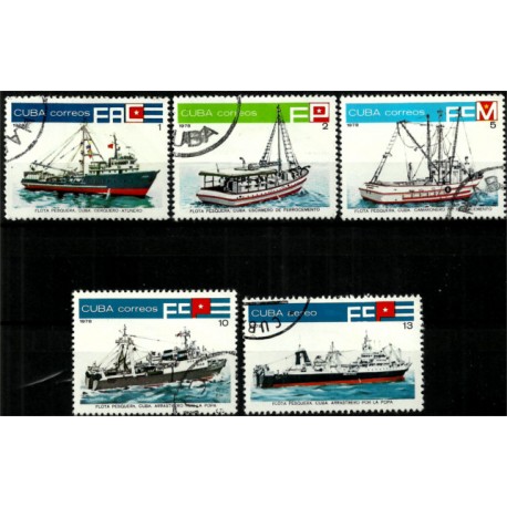 Cuba. 1978. Serie Mini. Flota Pesquera