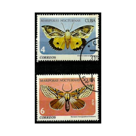 Cuba. 1979. Serie Mini. Mariposas Nocturnas
