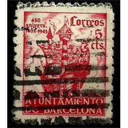 (49) Exposición Internacional de Barcelona. 1943. 5 Céntimos