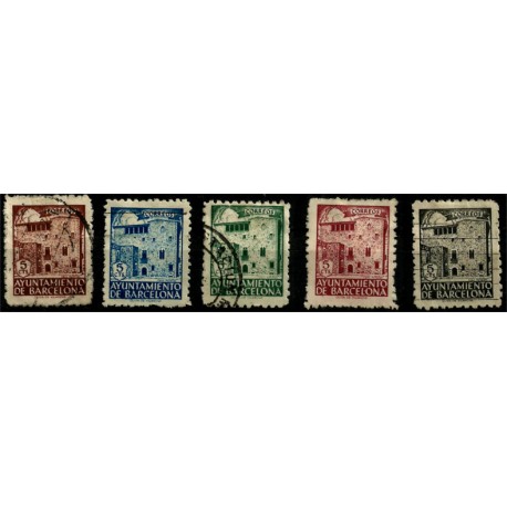 (42 a 46) Exposición Internacional de Barcelona. 1943. Serie Completa