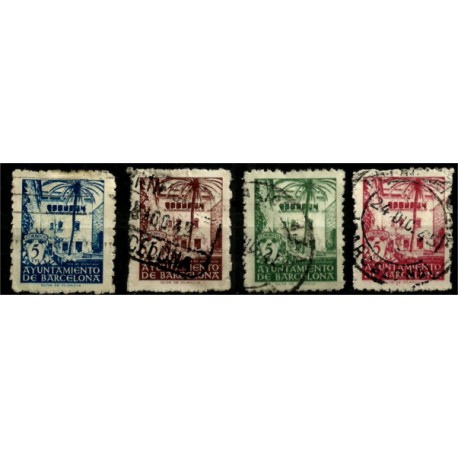 (65 a 68) Exposición Internacional de Barcelona. 1945. Serie Completa