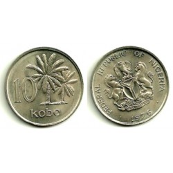 (10.1) Nigeria. 1976. 10 Kobo (SC)