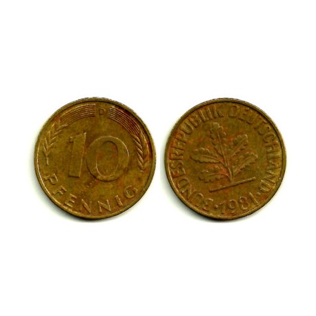 (108) Alemania. 1981(D). 10 Pfennig (MBC)