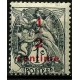 (P7) Franca. 1919. 1/2 Centime sobre 1 Centime.