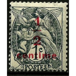 (P7) Franca. 1919. 1/2 Centime sobre 1 Centime.