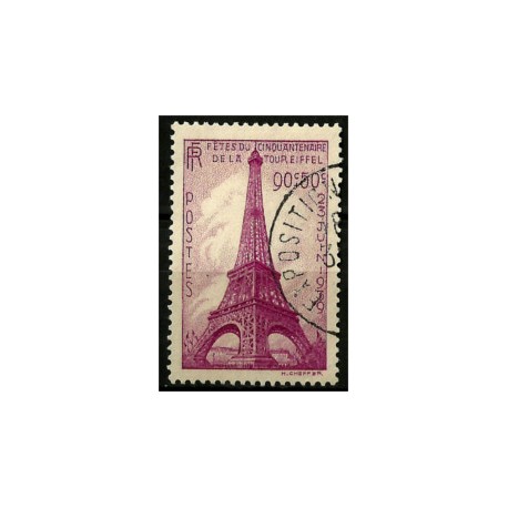 (B85) Francia. 1939. 0,90 + 0,50 Francs. Torre Eiffel (Usado)