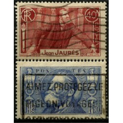 (313-314) Francia. 1936. Serie Completa. Jean Jaurés (Usado)