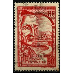 (389) Francia. 1939. 0,90 Francs. Gregoire de Tours (Usado)