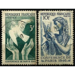 (566-567) Francia. 1946. Serie Completa. Conferencia de Paz de Paris (Usado)