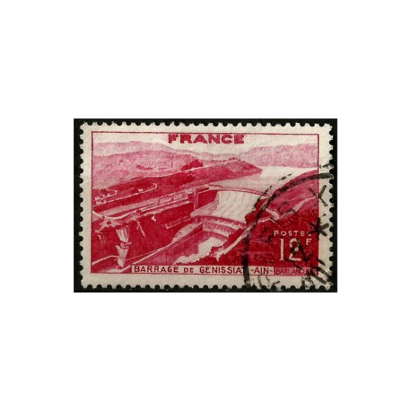 (607) Francia. 1948. 12 Francs. Barrage de Genissiat (Usado)