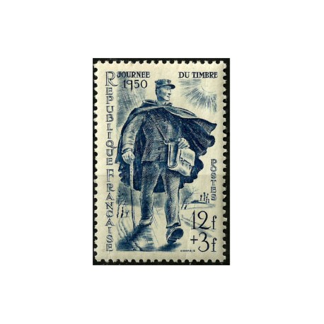 (B248) Francia. 1950. 12 + 3 Francs. Día del Sello (Nuevo)