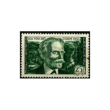 (648) Francia. 1951. 25 Francs. Vicent D'Indy (Usado)