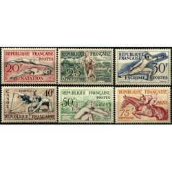 (700 a 705) Francia. 1953. Serie Completa. Deportes (Nuevo)