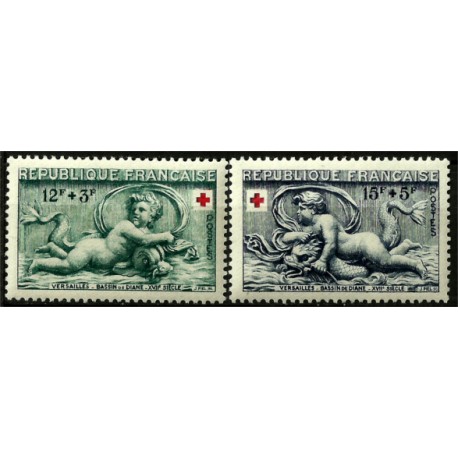 (B273-B274) Francia. 1952. Serie Completa. Cruz Roja (Nuevo)