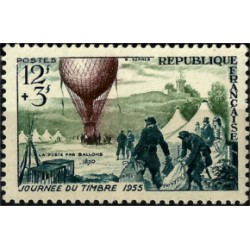 (B293) Francia. 1955. 12 + 3 Francs. Día del Sello (Nuevo)