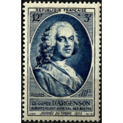 (B275) Francia. 1953. 12 + 3 Francs. Día del Sello (Nuevo)