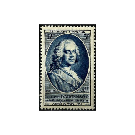 (B275) Francia. 1953. 12 + 3 Francs. Día del Sello (Nuevo)