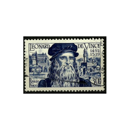 (682) Francia. 1952. 30 Francs. Leonardo Da Vinci (Usado)