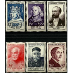 (B285 a B290) Francia. 1954. Serie Completa. Personajes (Nuevo)