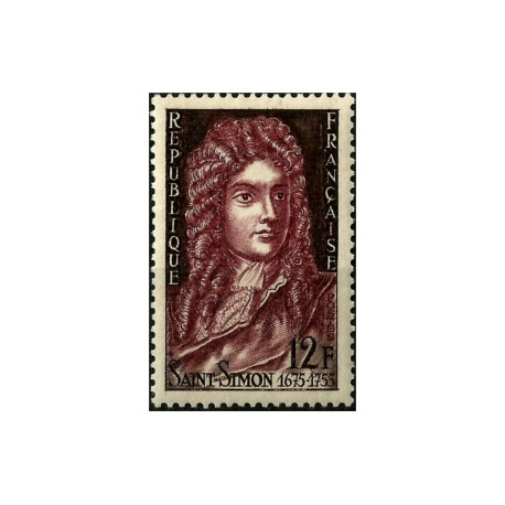 (740) Francia. 1955. 12 Francs. Saint Simon (Nuevo)