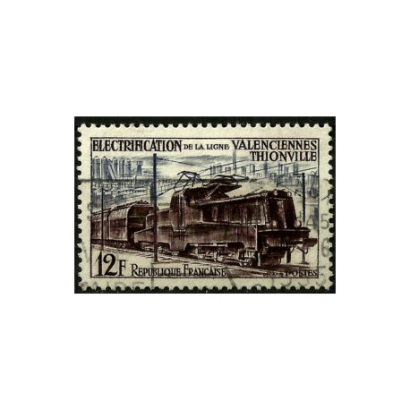 (768) Francia. 1955. 12 Francs. Tren electrico (Usado)